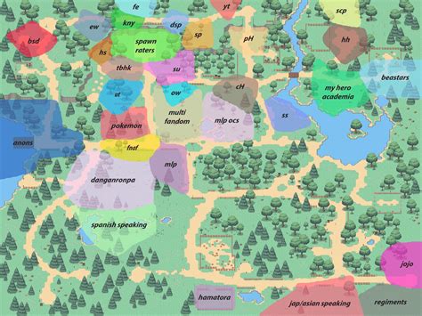 ponytown map|Ponytown Fandom Map (MAR 2020) legend included